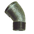 Galv 45 Deg M/F Par156G - Pipe Fittings - M/I Elbow - Tool and Fixing Suppliers