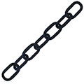 Black 10Mtr - Welded Steel Chain - Tool and Fixing Suppliers