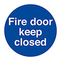 Fire Door Closed - Self Adhesive Sign - Tool and Fixing Suppliers