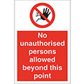 No Unauthorised Person