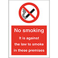 No Smoking Against The Law Red