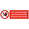 No Unauthorised Person Beyond