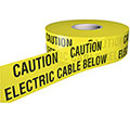 Caution Electrical Cable Below - Underground Tapes - Tool and Fixing Suppliers