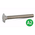 Carriage Bolt & Nut - M10 - Self Colour - DIN603/555 - Tool and Fixing Suppliers