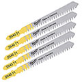 Milwaukee - Wood - Pack of 5 Jigsaw Blades - Tool and Fixing Suppliers