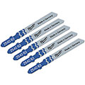 Milwaukee - Metal - Pack of 5 Jigsaw Blades - Tool and Fixing Suppliers