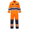 Portwest TX55 - Nantes Hi-Vis Contrast Work Coverall Orange/Navy - Tool and Fixing Suppliers