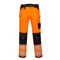 Hi-Vis Trousers - Portwest PW340 Orange/Black Regular Leg - Tool and Fixing Suppliers