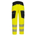 Hi-Vis Trousers - Portwest DX453 Yellow/Black Regular Leg - Tool and Fixing Suppliers