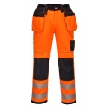 Hi-Vis Trousers - Portwest T501 Orange/Black Small Leg - Tool and Fixing Suppliers