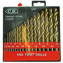 CK T3291 HSS Titanium 19 Piece - Drill Set