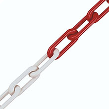 Red & White 5Mtr - Plastic Chain
