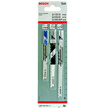 Bosch Progressor U Shank 3 Pce - Jigsaw Blade Set (2607010516)