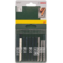 Bosch T Shank Set 10 Piece - Jigsaw Blades (2607019461)