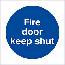 Fire Door Keep Shut - Self Adhesive Sign