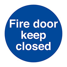 Fire Door Closed - Self Adhesive Sign