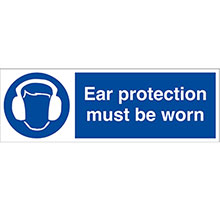 Ear Protectors Must Be Worn - Rigid PVC Sign