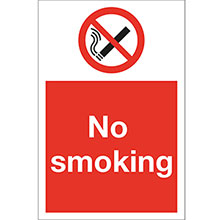 No Smoking - Rigid PVC Sign