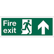 Fire Exit 400mm x 150mm - Rigid PVC Sign