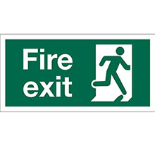 Fire Exit - Self Adhesive Sign
