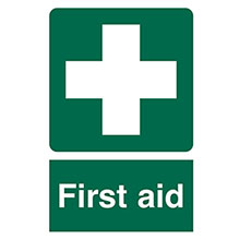 First Aid - Self Adhesive Sign