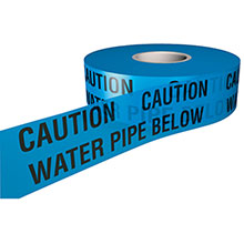 Caution Water Mains Below - Underground Tapes