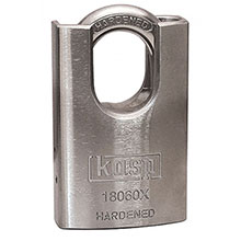 Hardened Steel Padlock Kasp 180 - Close Shackle