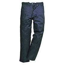 Polycotton Navy Trousers Tall