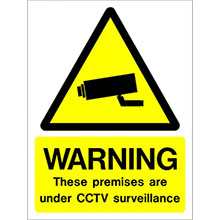 CCTV 24hr Surveillance Rigid PVC Sign