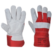 Portwest A220 - Premium Chrome Rigger Glove Red