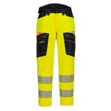 Hi-Vis Trousers - Portwest DX453 Yellow/Black Regular Leg