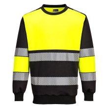 Hi-Vis Sweatshirt Portwest PW376 Yellow/Black