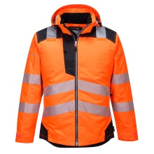 Portwest  Hi-Vis Winter Jacket - T400 Orange/Black