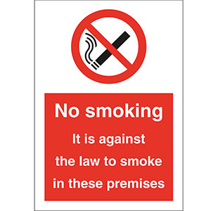 No Smoking Against The Law