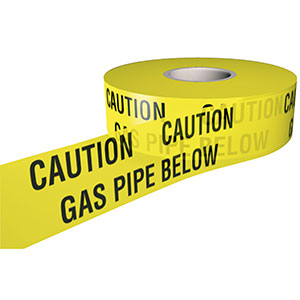 Caution Gas Mains(Pipe) Below