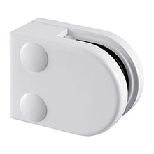 Model 20 Flat - Glass Clamps - White