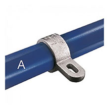Kee Klamp - Type 57E - Single Tab Panel w/Slot - Handrail Fitting