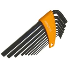 Faithfull Long Arm 9 Piece MM - Hexagon Wrench - Allen Key